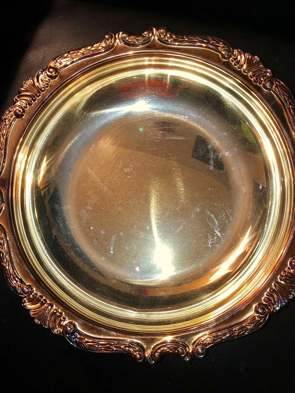 VTG Sheridan silver-plated round serving bowl, by Taunton Silversmiths Ltd.